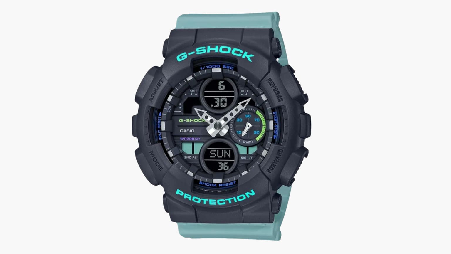 Women s G Shock GMAS140 2A Blue Seafoam Green Rogue Fitness